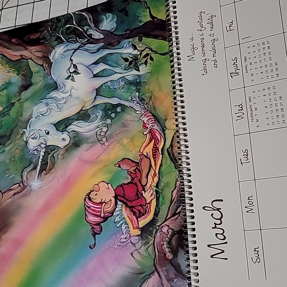 A Himself the Elf Calendar for 1985 - A Year of Magical Days, Vintage, Preloved - Picture 3 of 10